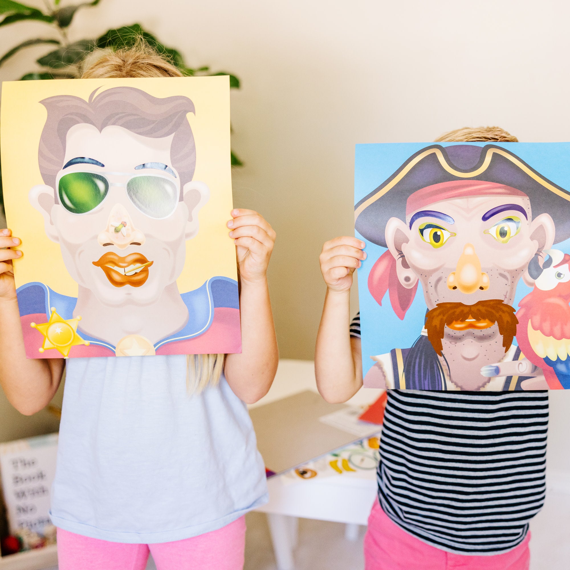 Custom Face Sticker Pad for Kids - Create Crazy Characters & Fun Expressions - Perfect for Birthday Parties, Arts & Crafts, and Classroom Activities