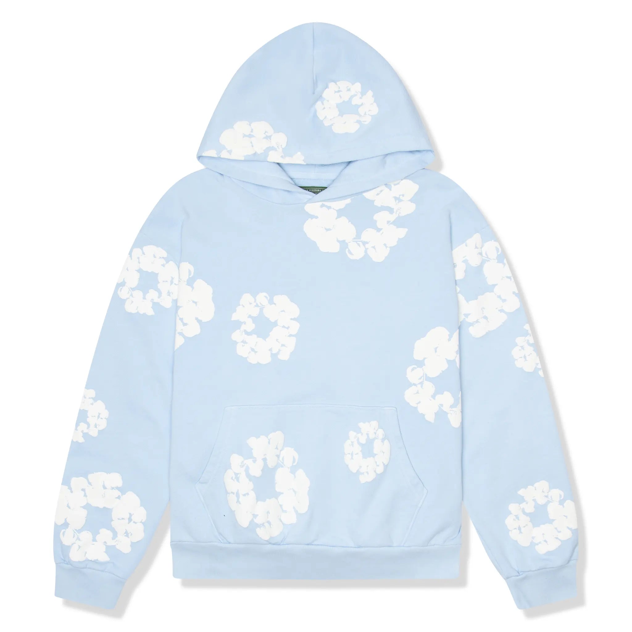 Denim Tears Cotton Wreath Powder Blue Hoodie - Stylish Streetwear for Men & Women | Perfect for Casual Outfits, Urban Fashion, and Everyday Wear