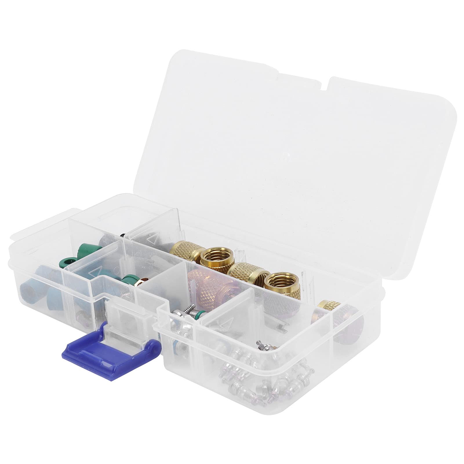 Portable A/C Service Kit with Lightweight Valve Core & Anti-Wear Storage Box - Perfect for Car & Home Air Conditioner Maintenance