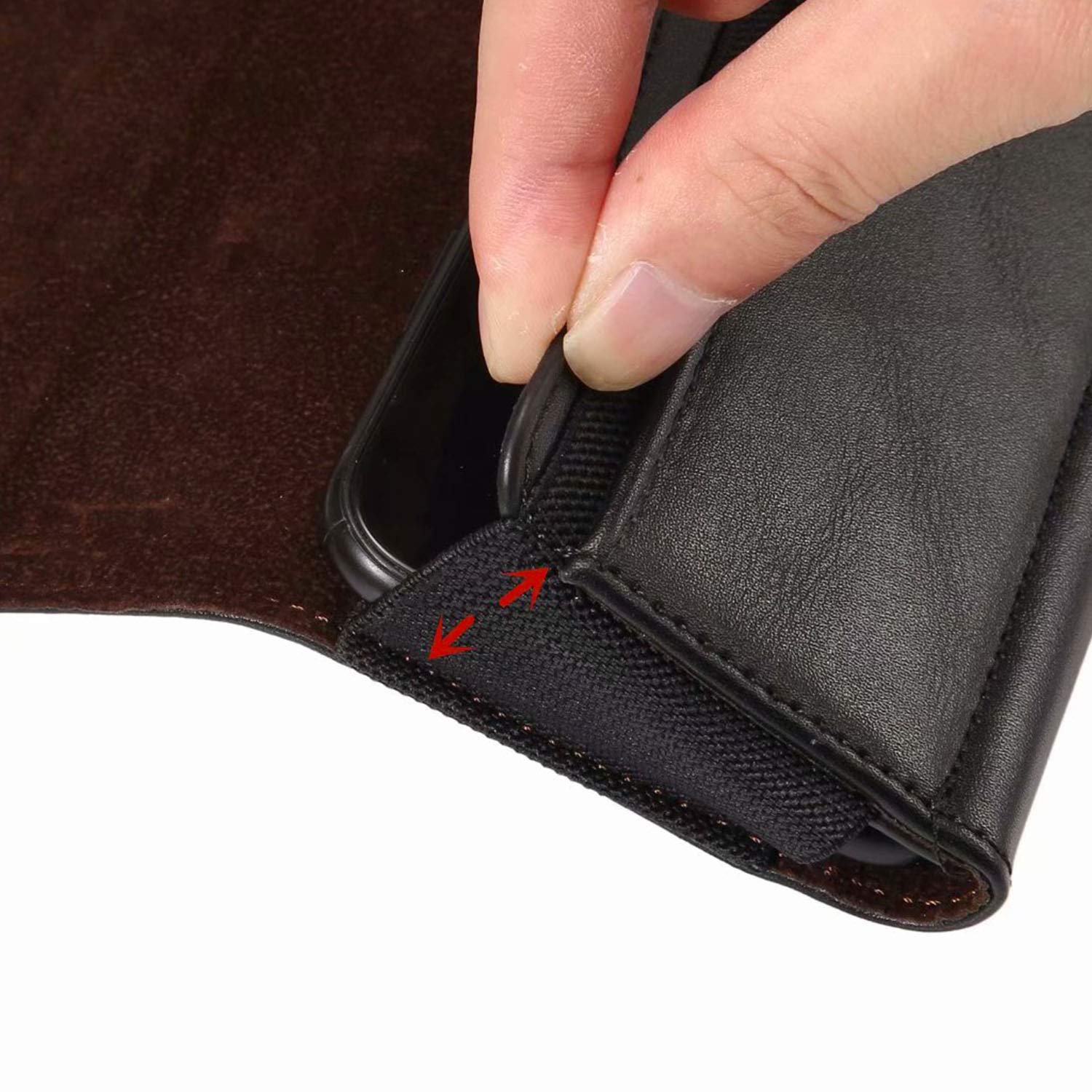 Premium Leather Belt Clip Holster Case for iPhone 12/13 Pro Max & Samsung Galaxy A22/A52s - Secure Phone Holder with Magnetic Closure (Black) - Perfect for Work, Outdoor Activities & Hands-Free Convenience