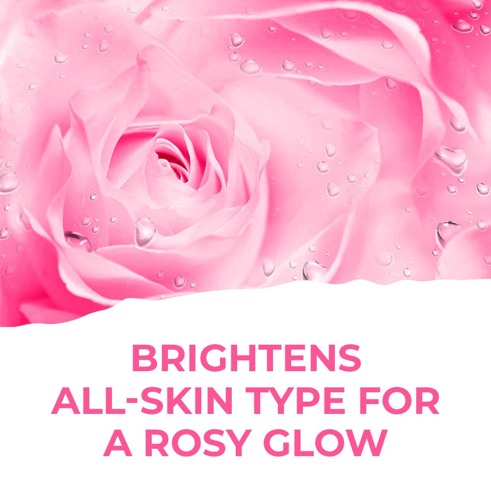St. Ives Rosy Glow Rose Micellar Water - 100% Natural Extracts, 3-in-1 Cleanser, Toner & Makeup Remover for All Skin Types | Gentle, Paraben-Free, Alcohol-Free & Oil-Free Face Cleansing Water (400ml) | Perfect for Daily Skincare, Makeup Removal & Hydration Routine