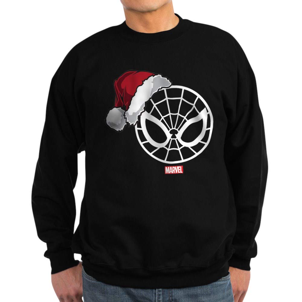 Spider-Man Santa Sweatshirt - Dark Marvel Christmas Pullover | Holiday Gift for Superhero Fans, Ugly Sweater Party Outfit