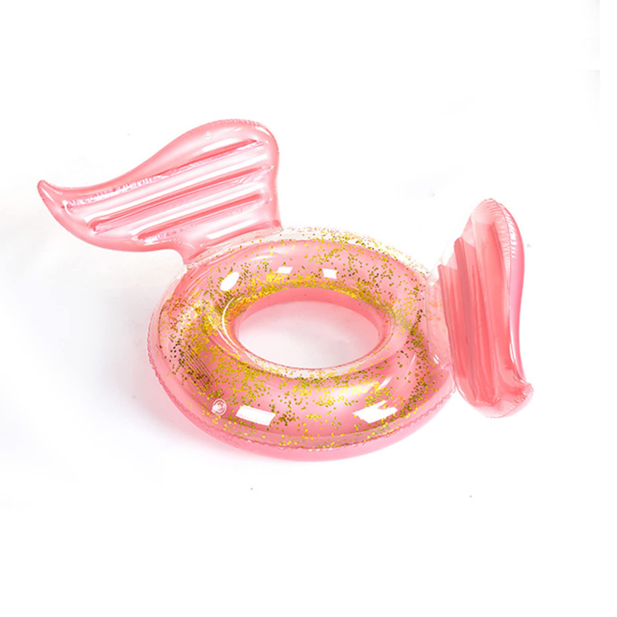 Pool Ring Floats Swimming Tube Floaties - 105cm Rose Gold Inflatable Swimming Pool Float for Beach Parties, Summer Fun, and Kids Water Play