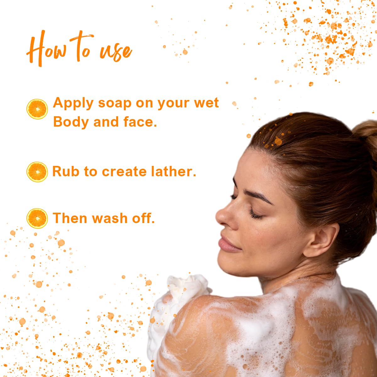 Roots Botanix Herbal Orange Neroli Soap 125g Pack of 4 | Ayurvedic Natural Soap with Essential Oils | Hydrating & Nourishing for All Skin Types | Healthy Skin Care | Perfect for Daily Bathing, Spa & Aromatherapy
