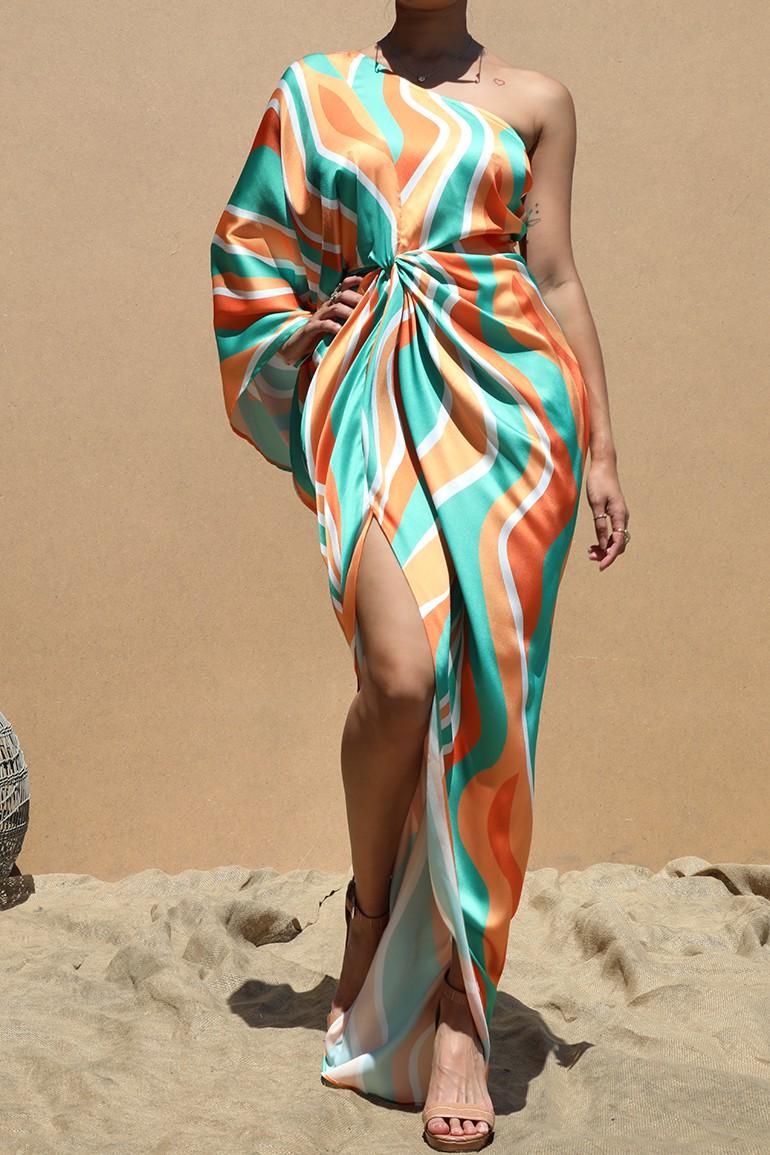 Stylish Saraya Maxi Dress for Women - Flowy Summer Beach Dress with Pockets | Perfect for Vacations, Weddings & Casual Outings