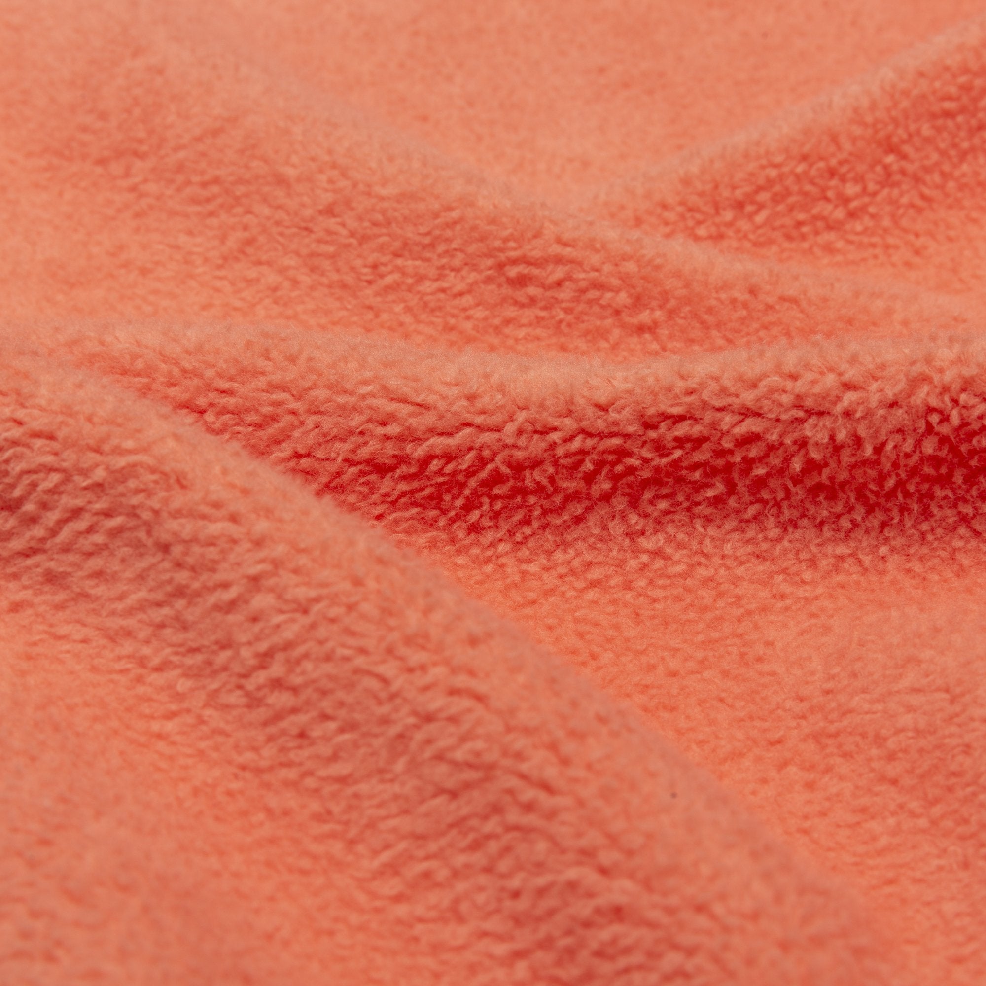 Chrystie NYC PRM Reversed Fleece Crewneck Sweatshirt - Coral | Cozy Unisex Pullover for Casual Wear & Loungewear