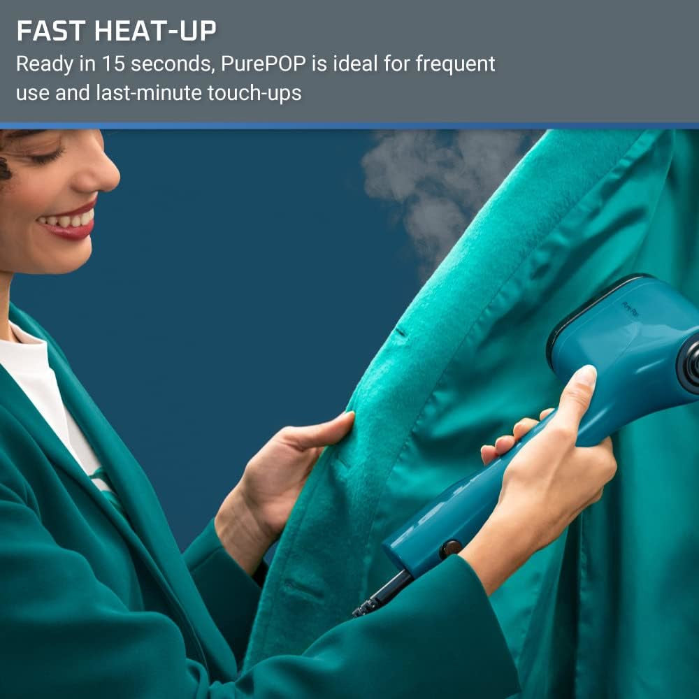 ROWENTA DR2020 Powerful Handheld Garment Steamer - Removes Wrinkles Quickly | Blemished Packaging with Full Warranty | Perfect for Travel, Home Use & Professional Clothing Care