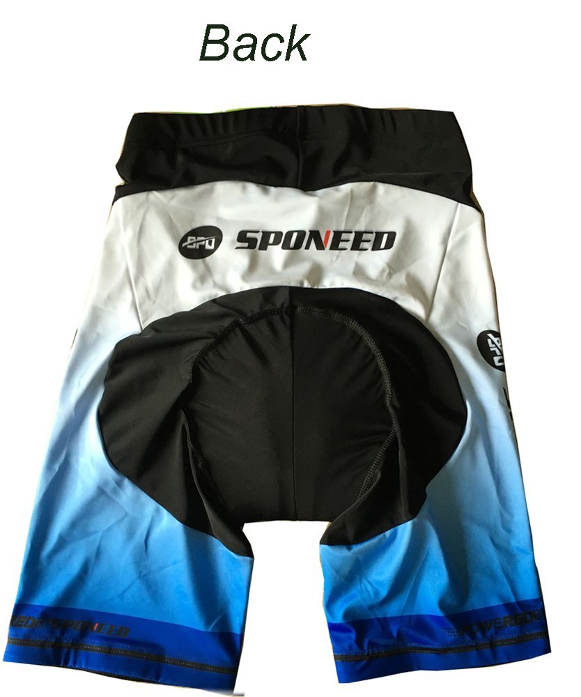 Sponeed Men's Cycling Shorts with Padded Liner - Comfortable Bike Shorts for Road & Mountain Biking - Perfect for Long Distance Cycling and Training