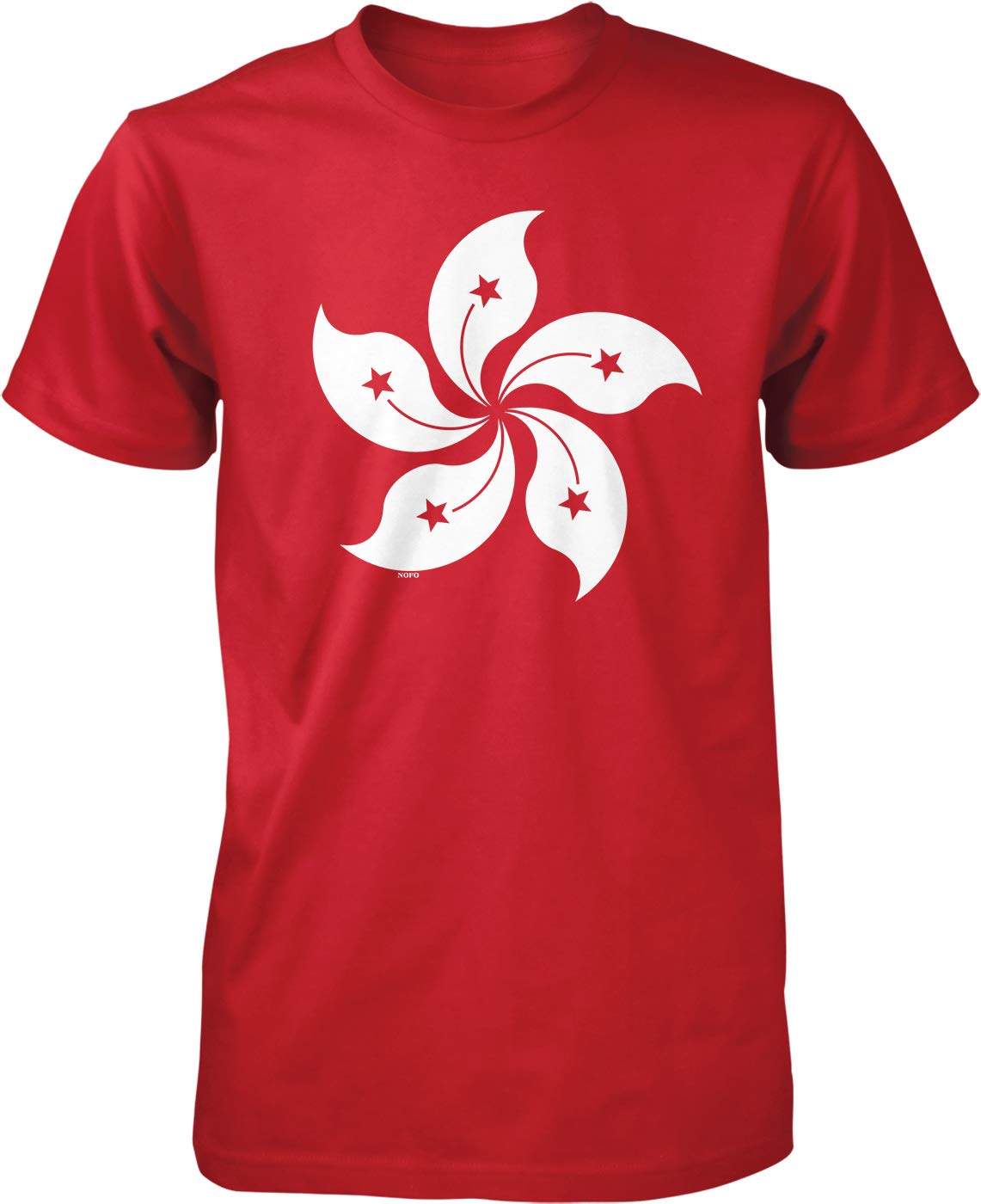 Hong Kong Orchid Men's T-Shirt - Breathable Cotton Short Sleeve Casual Tee for Summer, Gym, and Streetwear Fashion