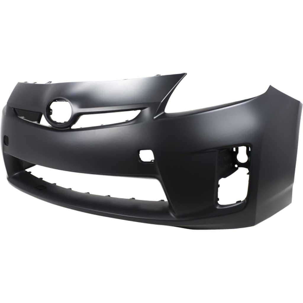 CAPA Certified Toyota Prius Front Bumper Cover 2010-2011 Model | Primed Replacement with Headlights | Part# TO1000359 & 5211947917 | Perfect for Collision Repair & Auto Restoration Projects