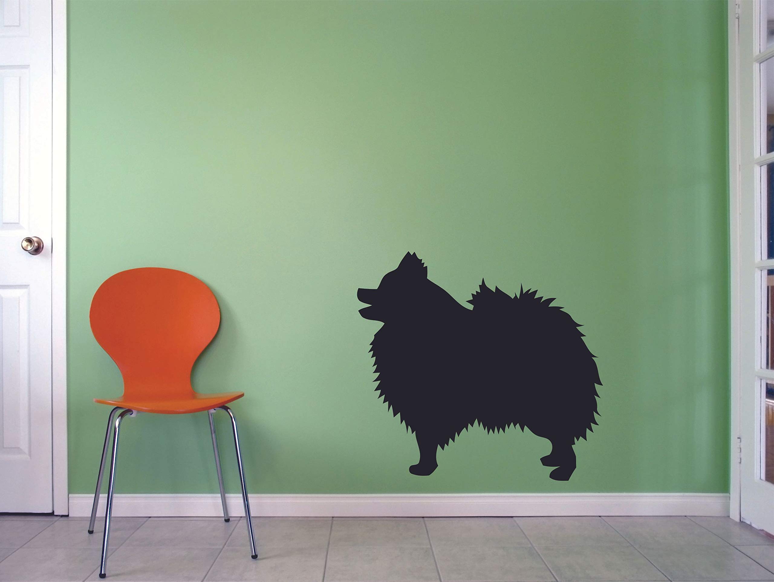 Cute Pomeranian Dog Wall Stickers - 18x20 Inch Vinyl Pet Puppy Decals for Kids Room, Nursery, Bedroom & Home Decor - Fun Animal Wall Art for Girls and Boys