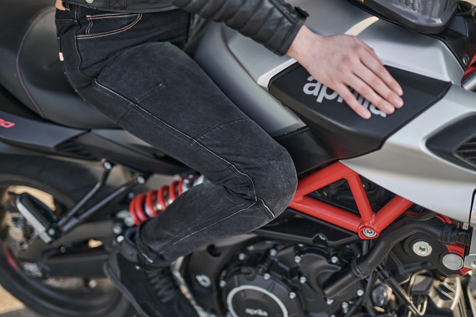 SHIMA Devon Women's Motorcycle Jeans - CE Certified Knee & Hip Armor, FiberQL Reinforced, Ventilated Slim Fit Riding Pants (Black, 26 Long) for Urban Commuting & Adventure Touring