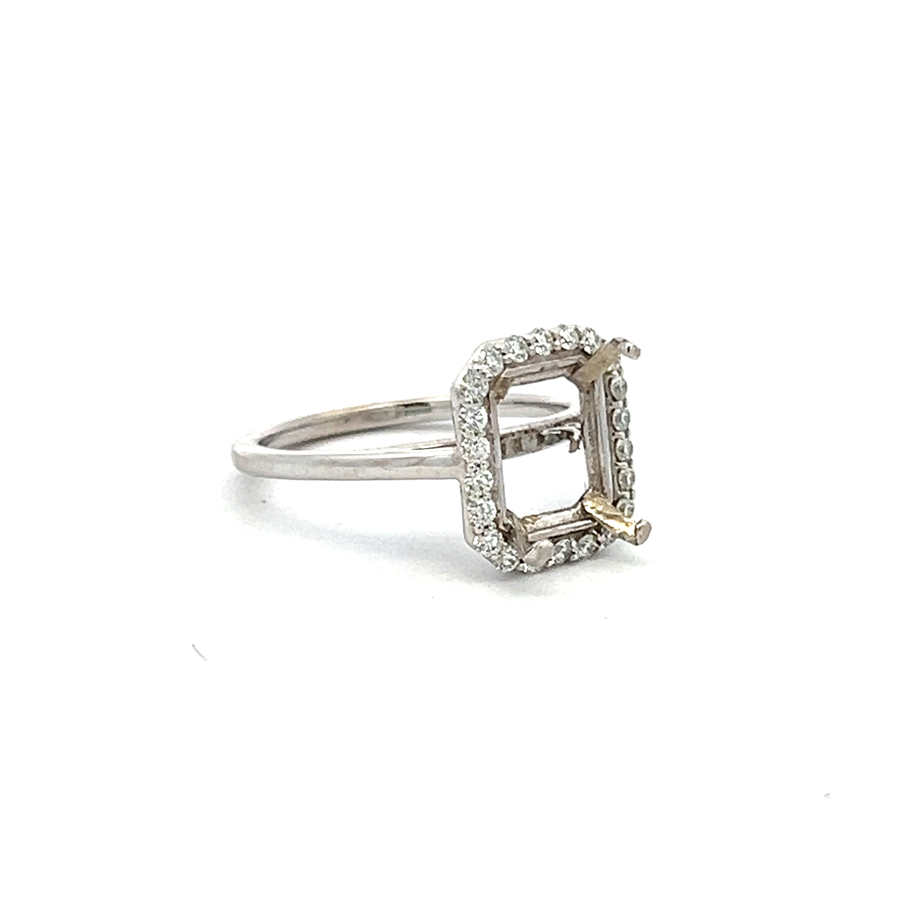 0.22 Carat Round Brilliant G VS1 Diamond Platinum Semi Mount Ring - Elegant Engagement & Wedding Ring for Women, Perfect for Proposals, Anniversaries & Special Occasions