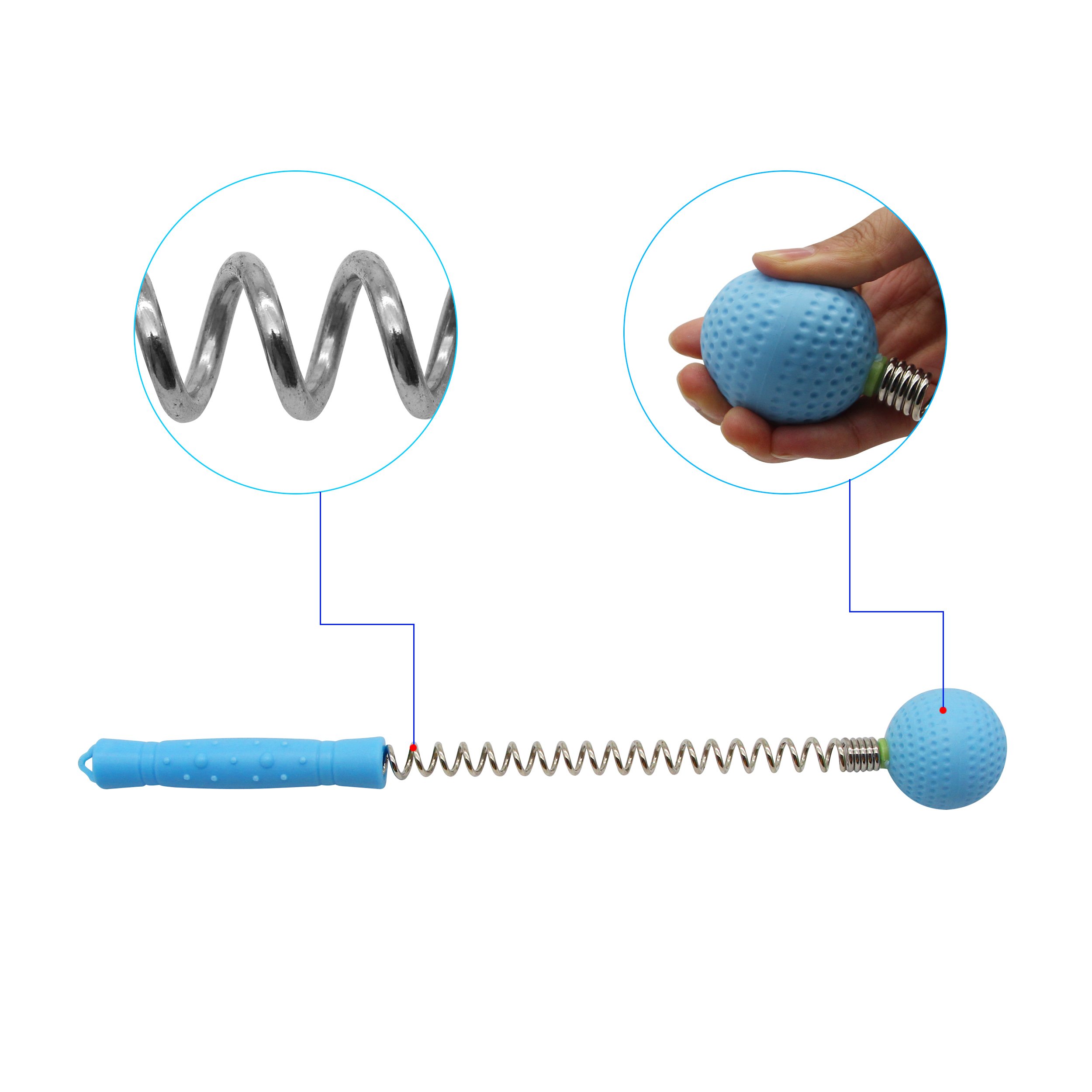 **SinLoon 2-Pack Massage Ball Hammer – Manual Muscle Massager for Back, Shoulder & Full Body Pain Relief – Reduce Fatigue & Soreness (Blue) – Perfect for Golfers, Athletes & Home Use**