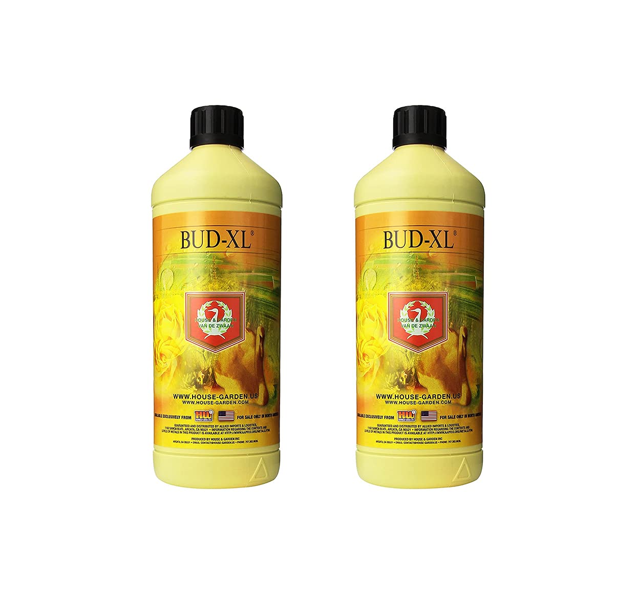Bud-XL Fertilizer 1 Liter (2-Pack) - Premium Plant Food for House & Garden Plants | Ideal for Indoor Gardening, Hydroponics & Organic Farming
