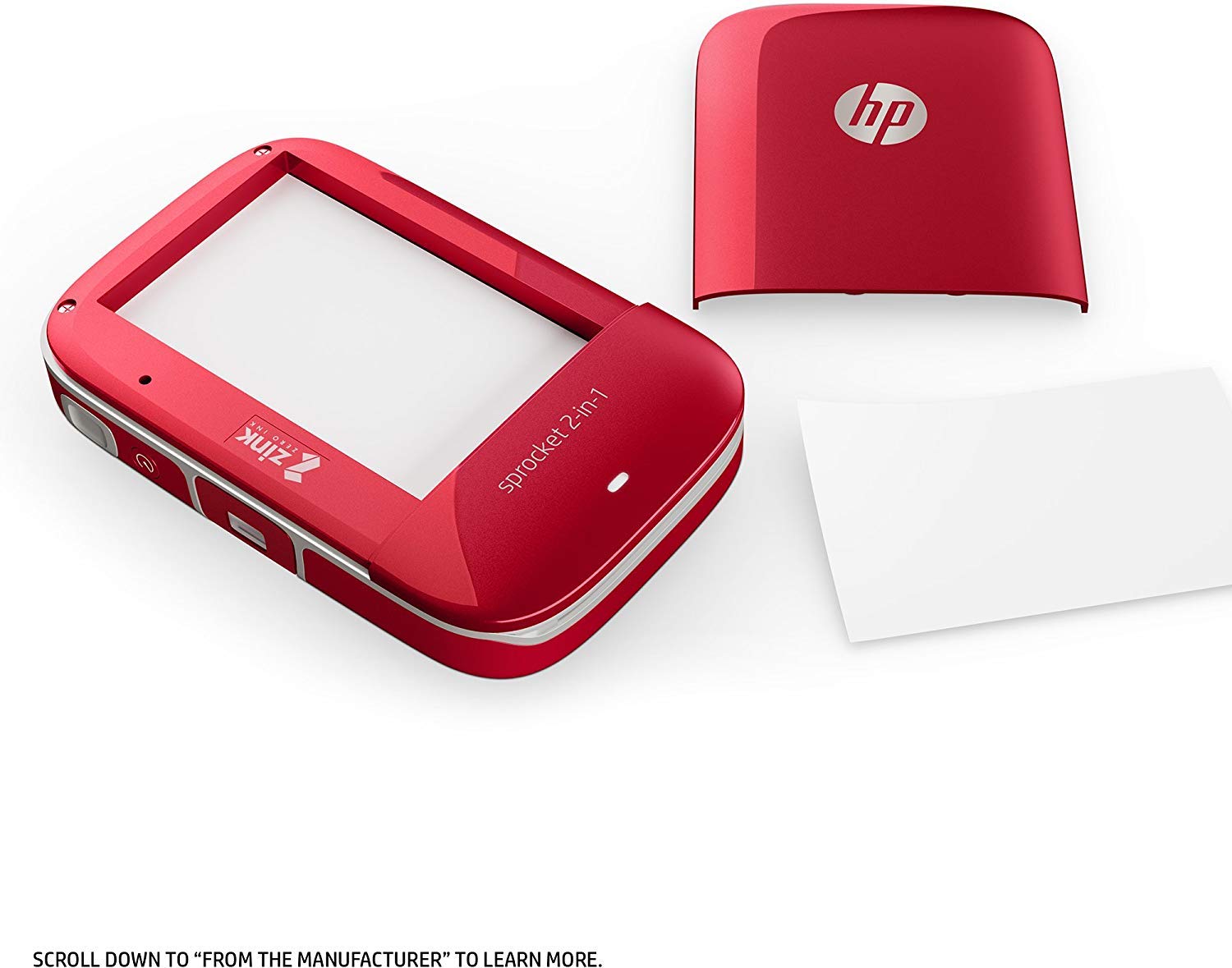 HP Sprocket 2-in-1 Portable Photo Printer & Instant Camera - Print 2x3