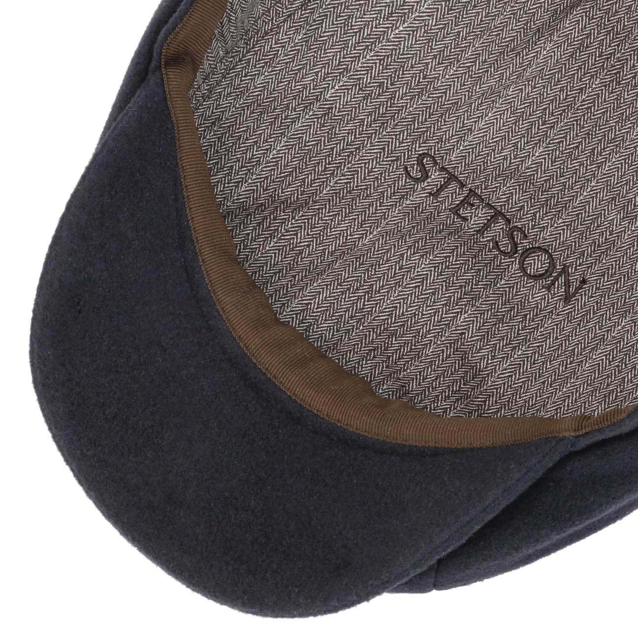 Stetson Hatteras Noir Fedora Hat for Women & Men - Classic Wool Felt Dress Hat for Outdoor, Travel, and Fashion Occasions