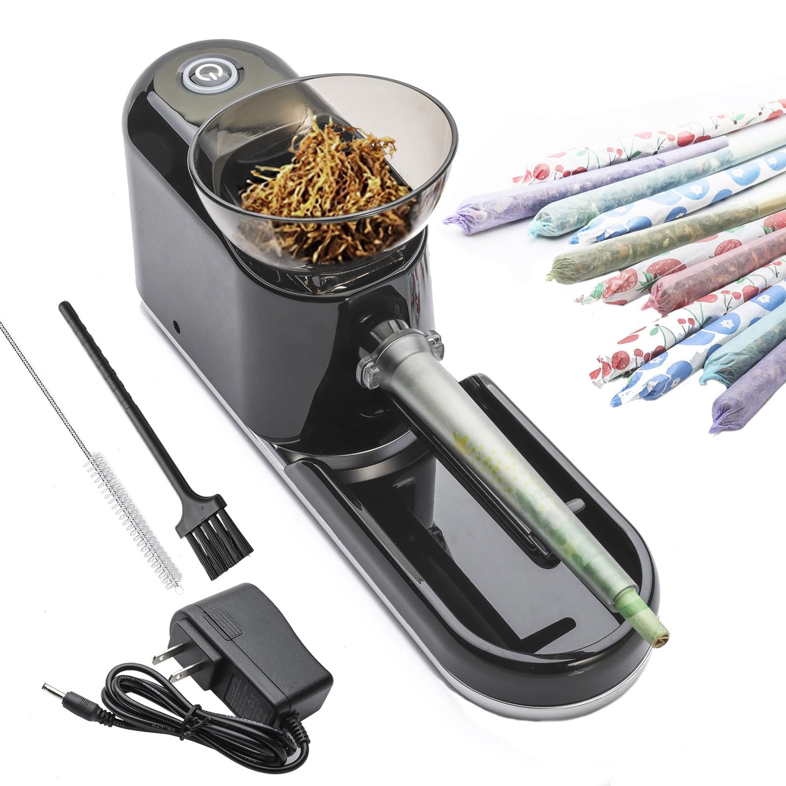 Electric Pre Roll Machine for King Size Cones - Automatic Cone Filling & Rolling Device for Perfect Joints | Ideal for Home Use, Dispensaries & Smoke Shops