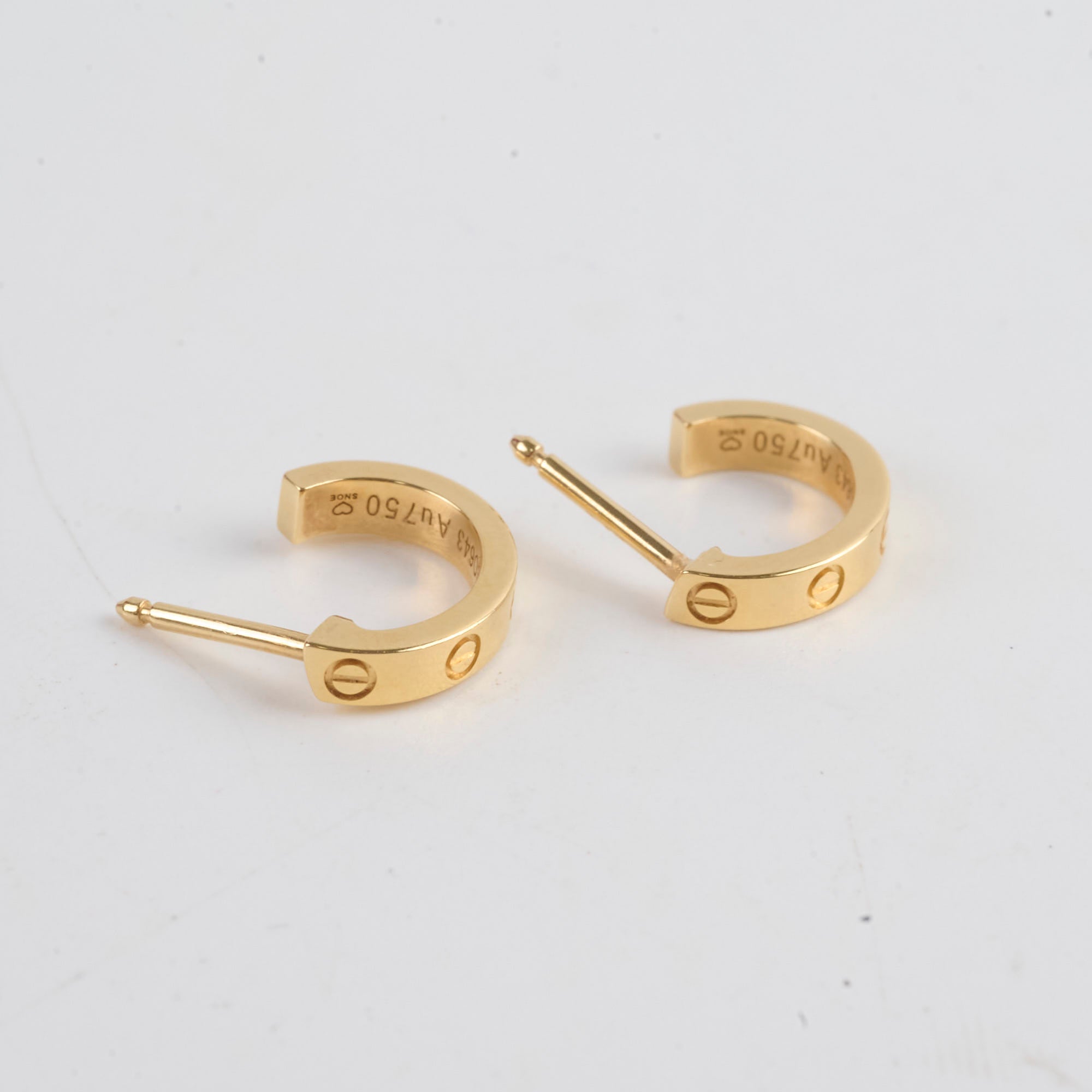 Cartier Love Hoop Earrings Small Model 18K Yellow Gold - Luxury Jewelry for Women, Perfect for Weddings, Anniversaries & Special Occasions