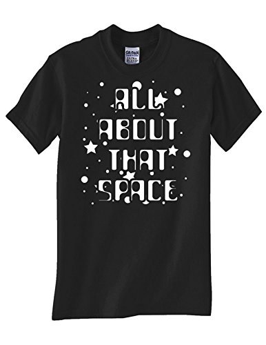 STUFF WITH ATTITUDE Space Themed Black T-Shirt for Men & Women | Astronaut Galaxy Graphic Tee for Casual Wear & Space Enthusiasts