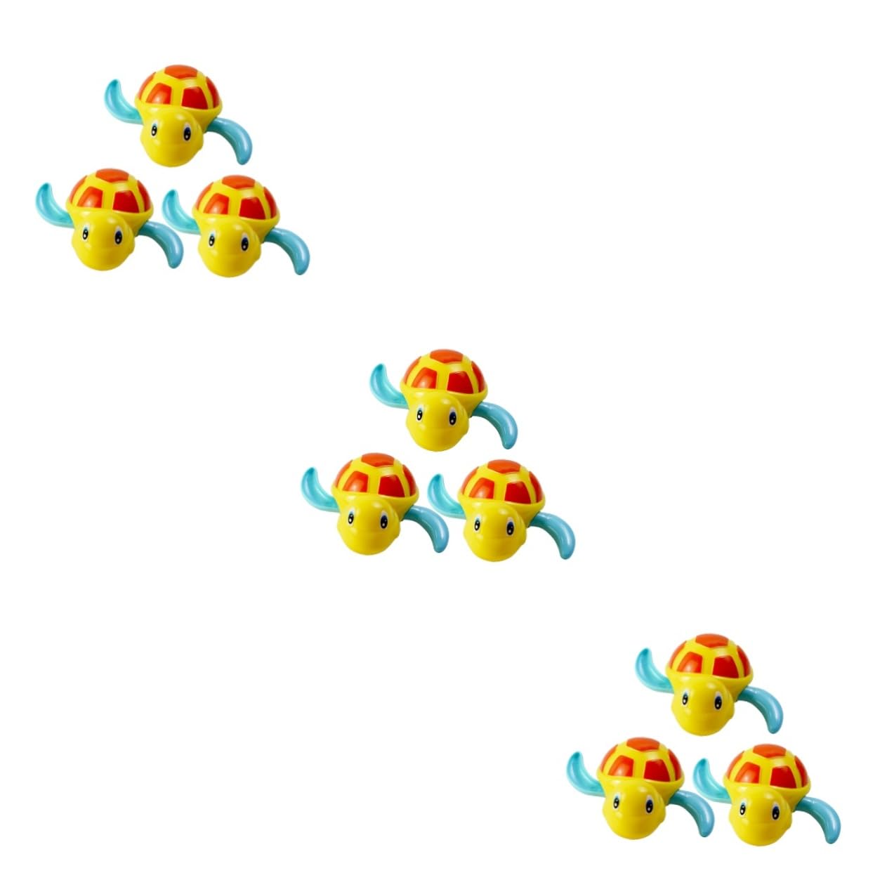 9 Pcs Wind-Up Animal Bath Toys - Cute Rubber Duck & Sea Creatures for Bubble Bath, Pool & Baby Shower Gifts - Fun Bathtime Play Set for Toddlers & Kids