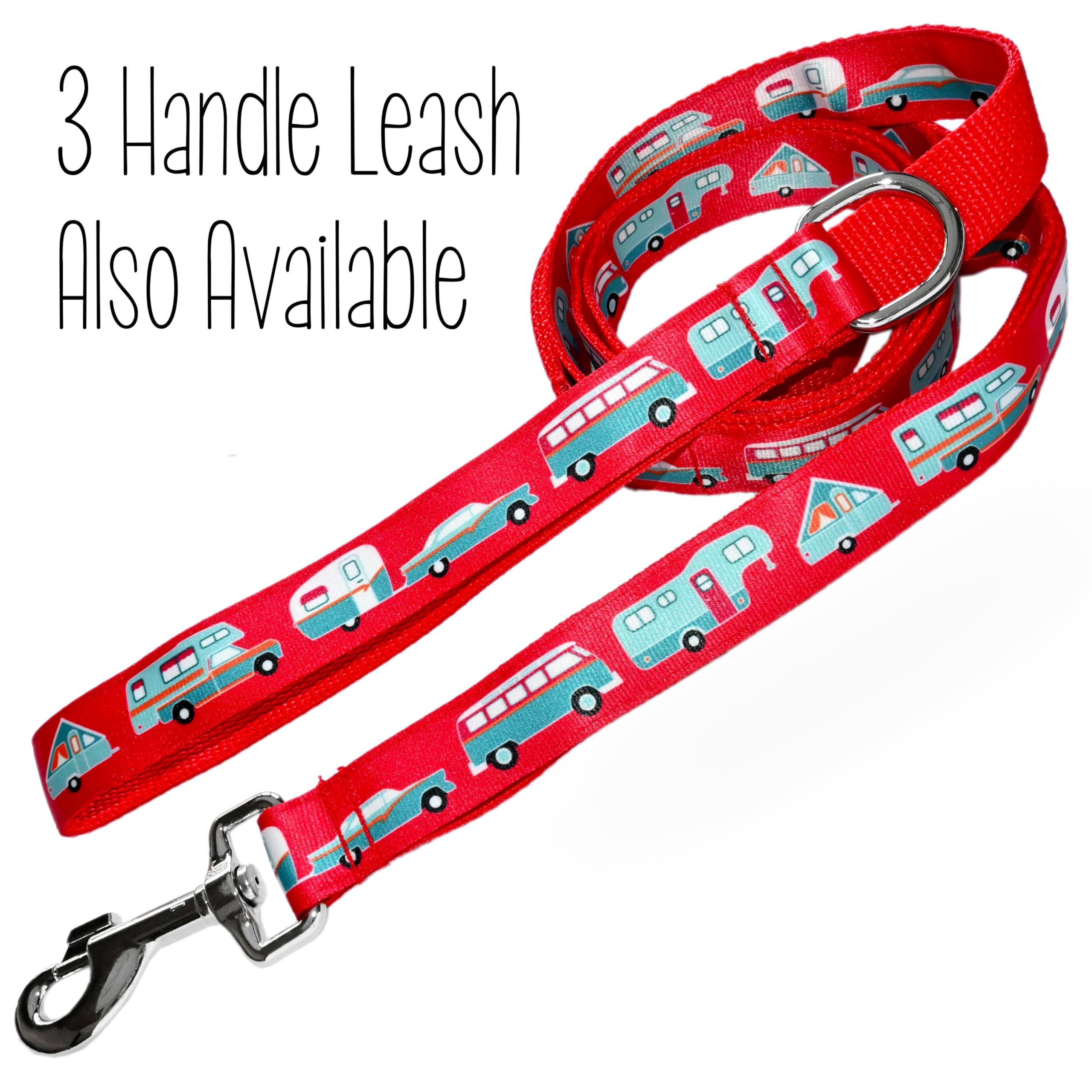 Eco-Friendly RV Camping Dog Waste Bag Dispenser - Red Fashion Tote Style Poop Bag Holder with Leash Clip | One-Handed Bottom Dispensing for Easy Cleanup | Handmade by Green Acorn Kitchen | Perfect for Outdoor Adventures, Hiking & Travel with Pets