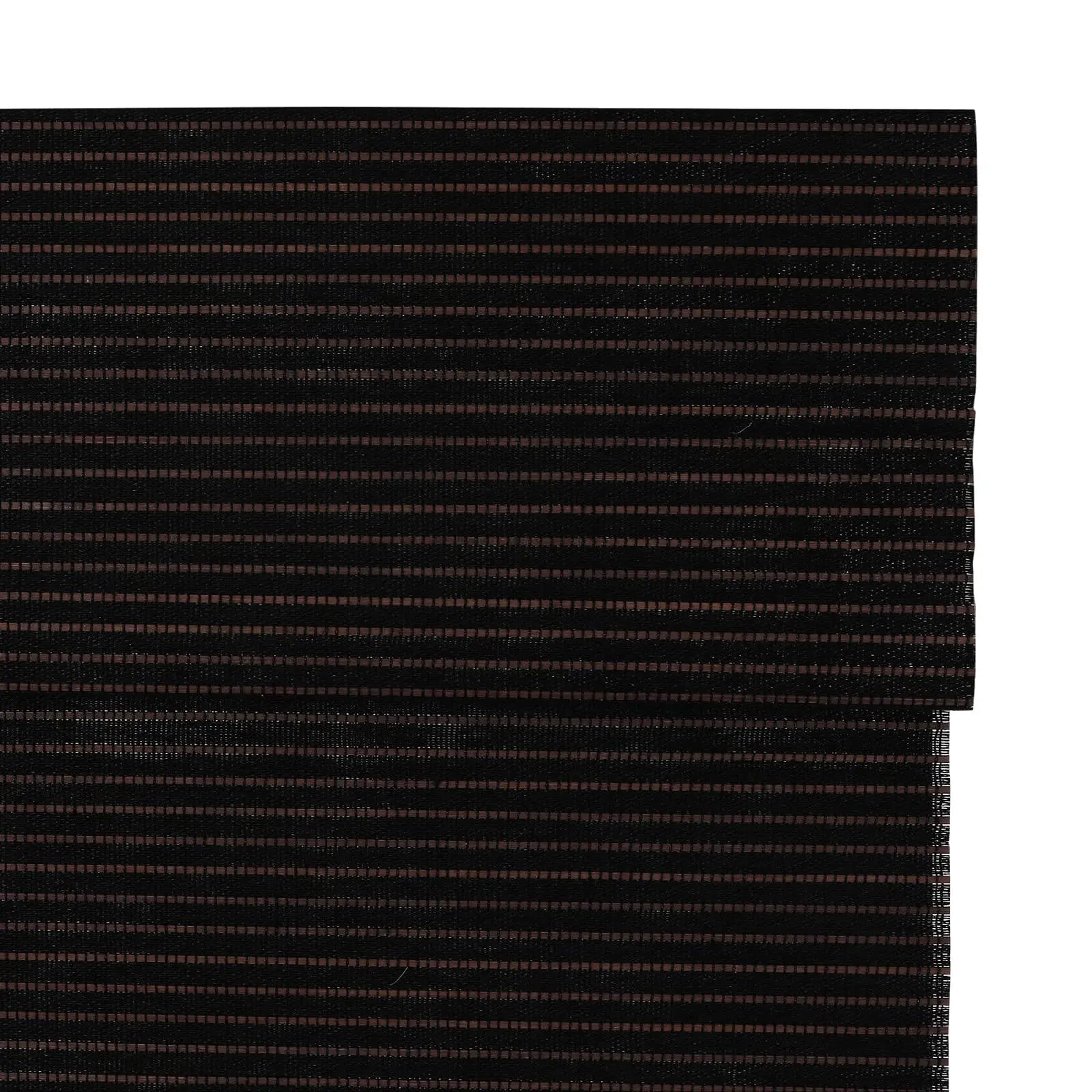 Natural Flax Bamboo Woven Window Shade - Chocolate Brown | Eco-Friendly Roman Shades for Living Room, Bedroom & Office Decor