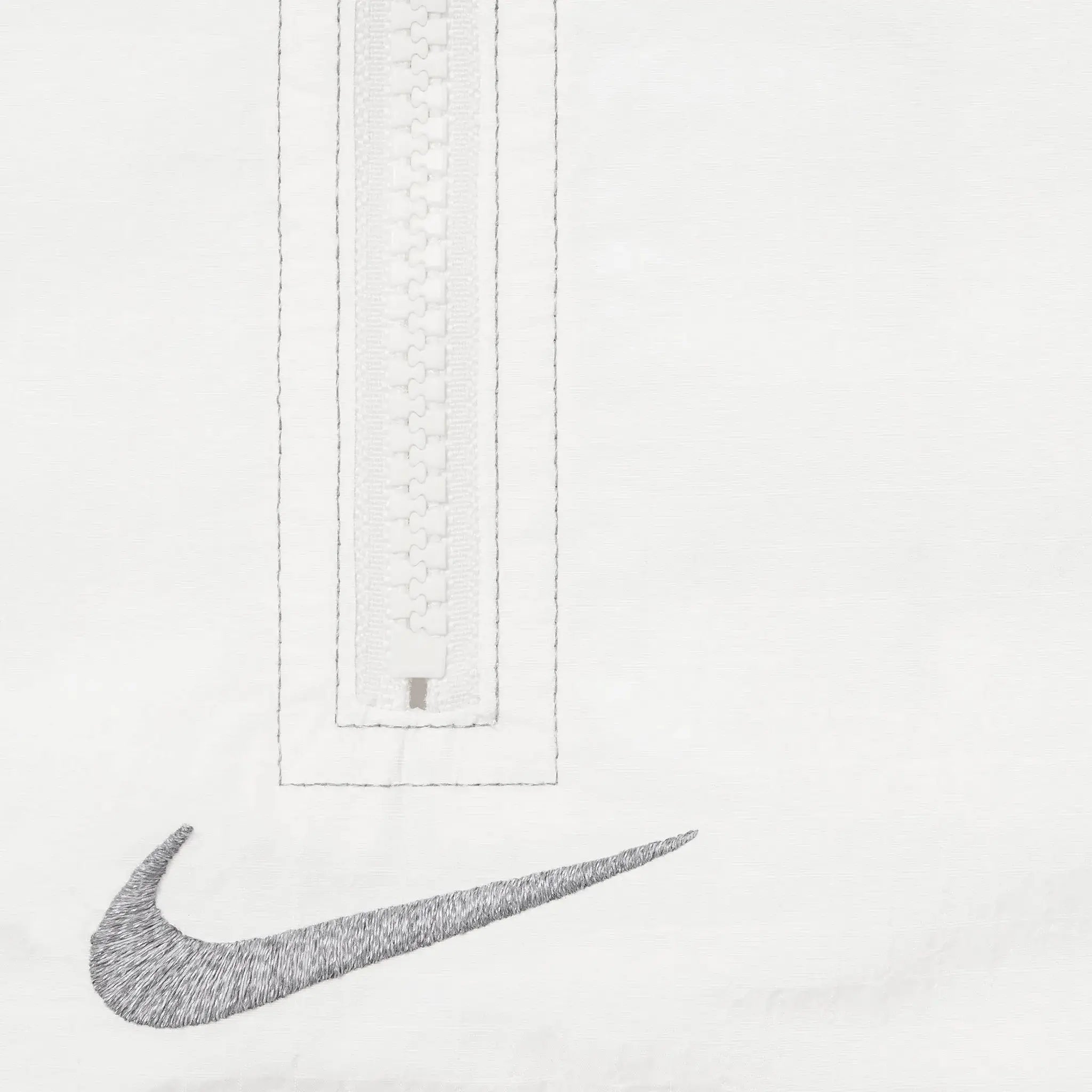 Nike x Supreme Ripstop White Half Zip Jacket - Men's Lightweight Windbreaker for Running & Outdoor Activities