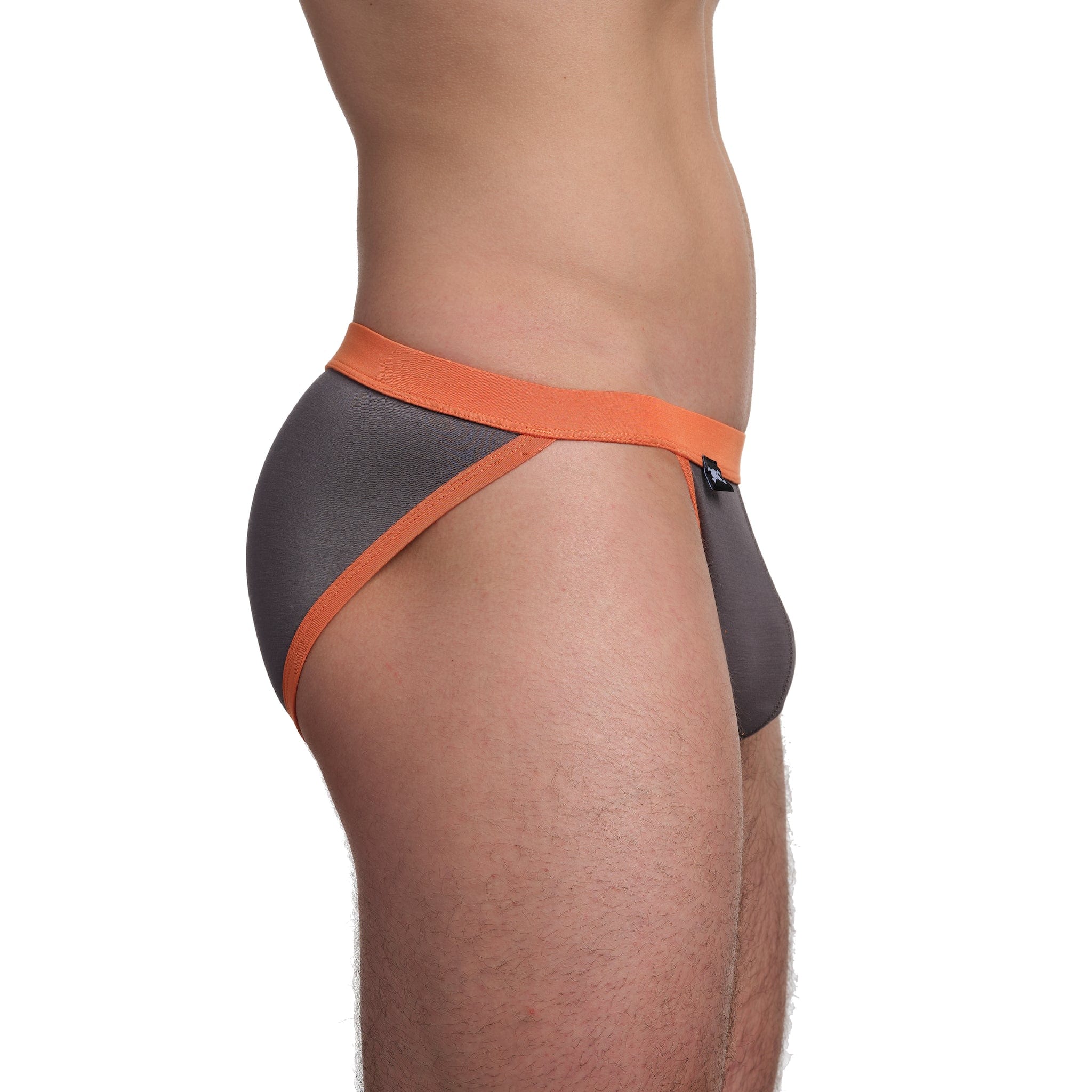 Just The Bones Cloud Sport Brief Grey - Comfortable Men's Underwear for Running, Gym & Everyday Wear
