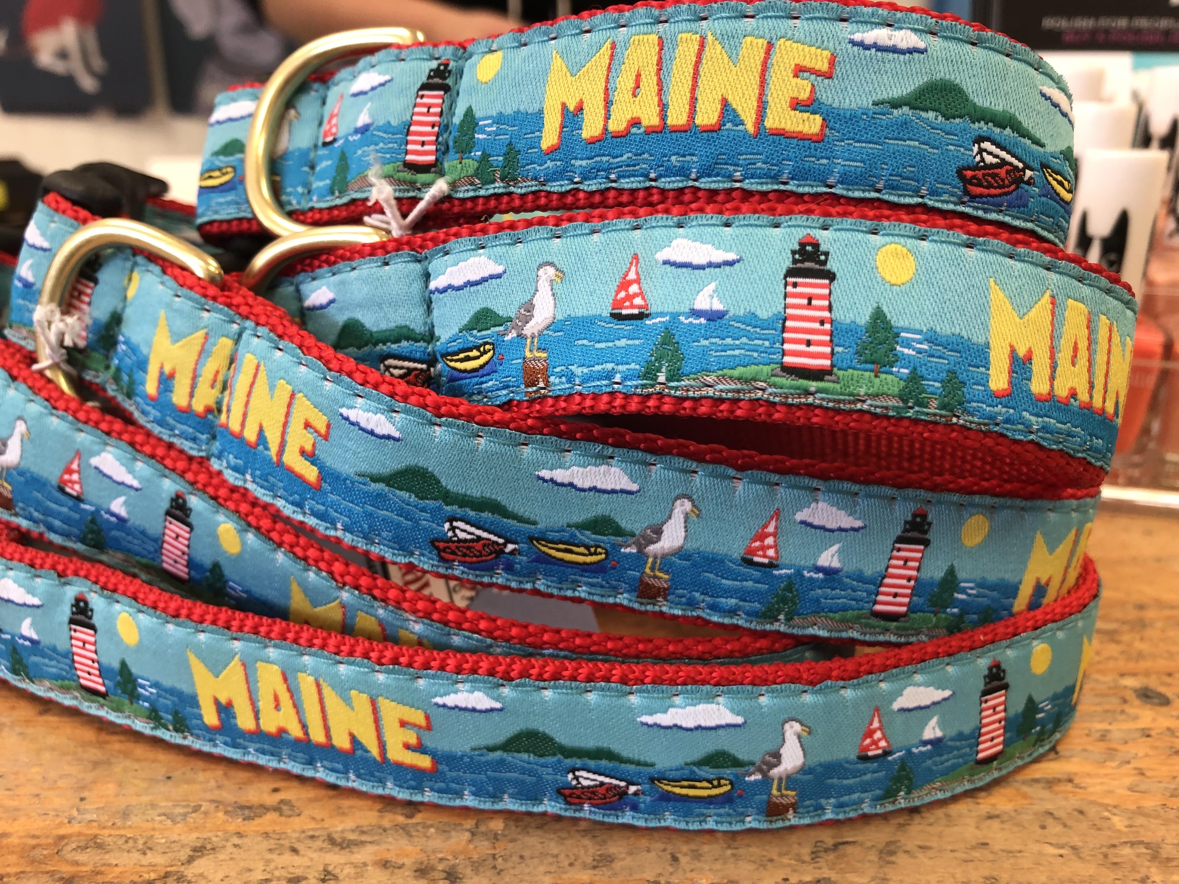 Premium Maine Dog Collar - Durable & Adjustable Pet Collar for Small Medium Large Dogs - Perfect for Walking, Training & Outdoor Adventures