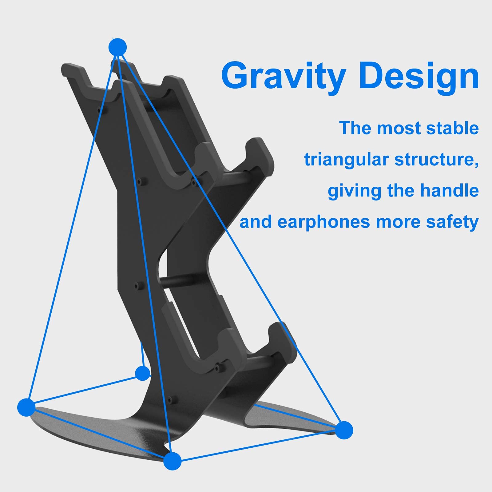 Universal Aluminum Game Controller Holder & Headset Stand - Compatible with Xbox Series X/S, Xbox One, PS5, PS4, Nintendo Switch & PC - Perfect Gaming Accessories Organizer for Your Gaming Setup (Living Room, Bedroom, Game Room)