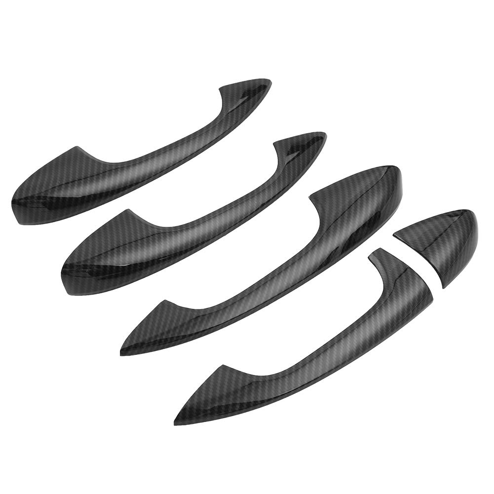 Carbon Fiber Door Handle Cover Trim for Mercedes C-Class W205 & GLC X253 (2015-2018) - Upgrade Interior Accessories for Luxury Car Protection & Style Enhancement