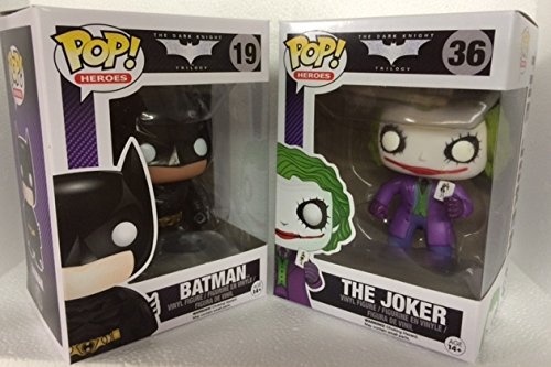 Funko Pop! Vinyl Figures: The Dark Knight Batman & Joker 3.75