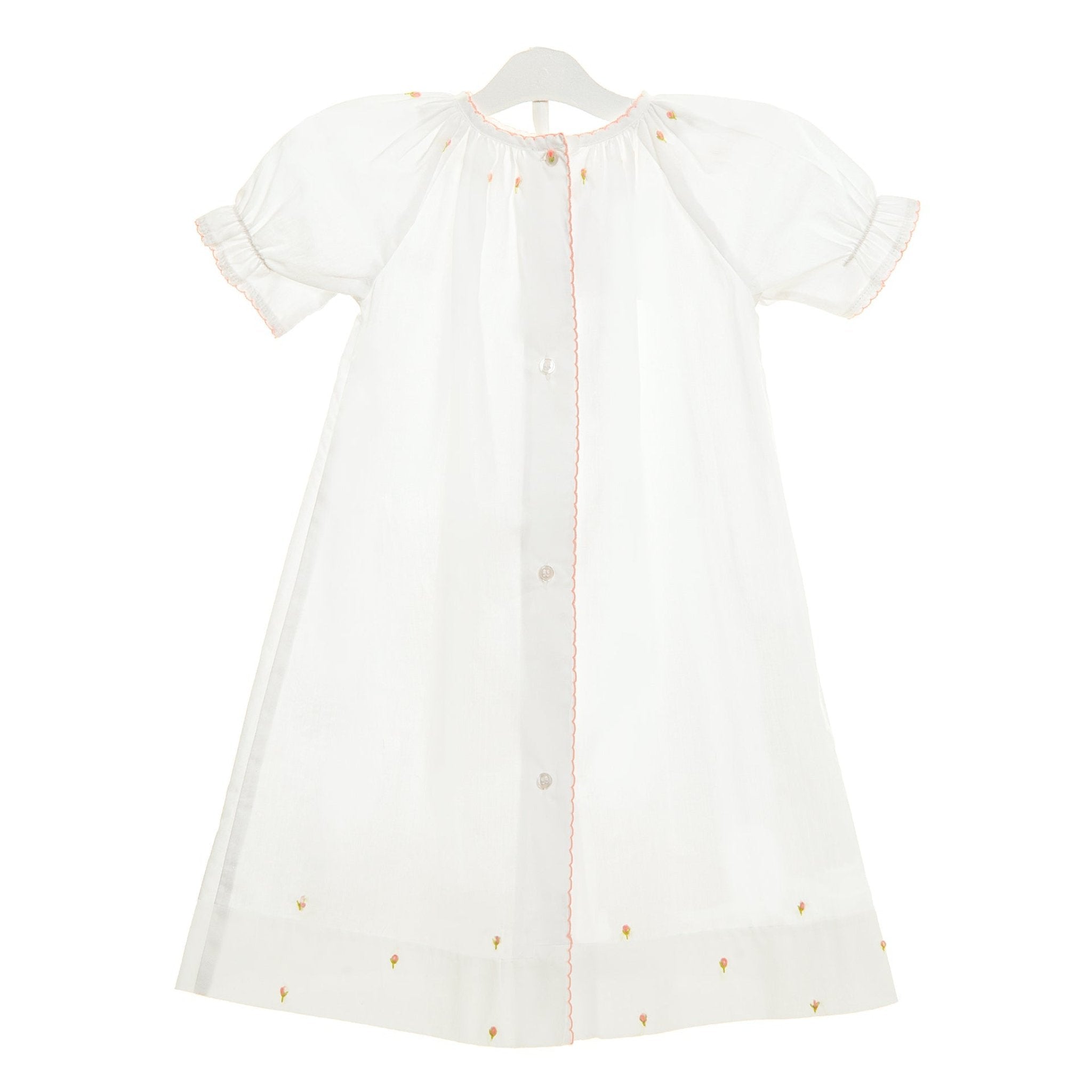Baby Ava Rose Cotton Daygown - Soft Newborn Baby Girl Dress for Photoshoots, Christening & Special Occasions | Comfortable & Breathable Infant Outfit
