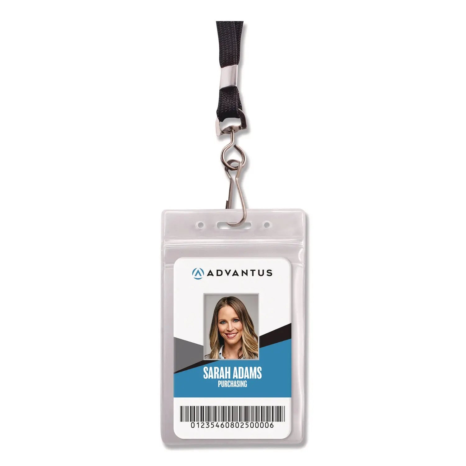 Advantus Clear Vertical ID Badge Holder - 2.38