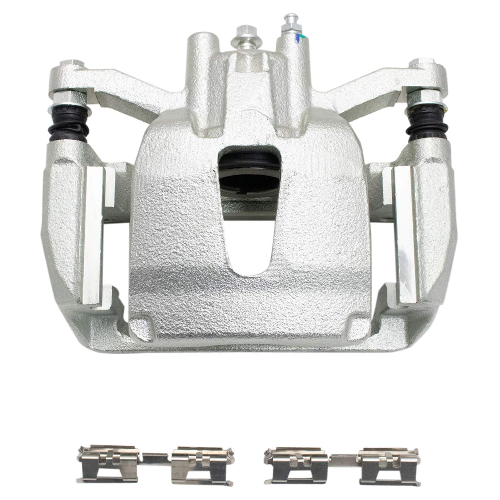 TRQ Premium Ceramic G-Coated Rear Performance Brake Pad & Rotor Kit for 2012-2016 Ford F-150 - Includes Brake Calipers, Pads & Rotors - Ideal for Heavy-Duty Towing & Off-Road Driving