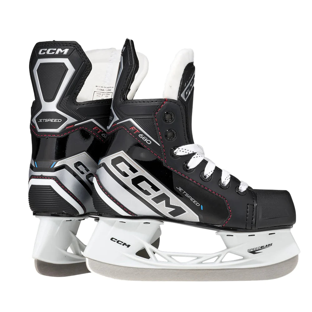 CCM FT680 Youth Hockey Skates - Lightweight & Durable Ice Skates for Boys & Girls - Perfect for Youth Hockey Games, Practice & Recreational Skating