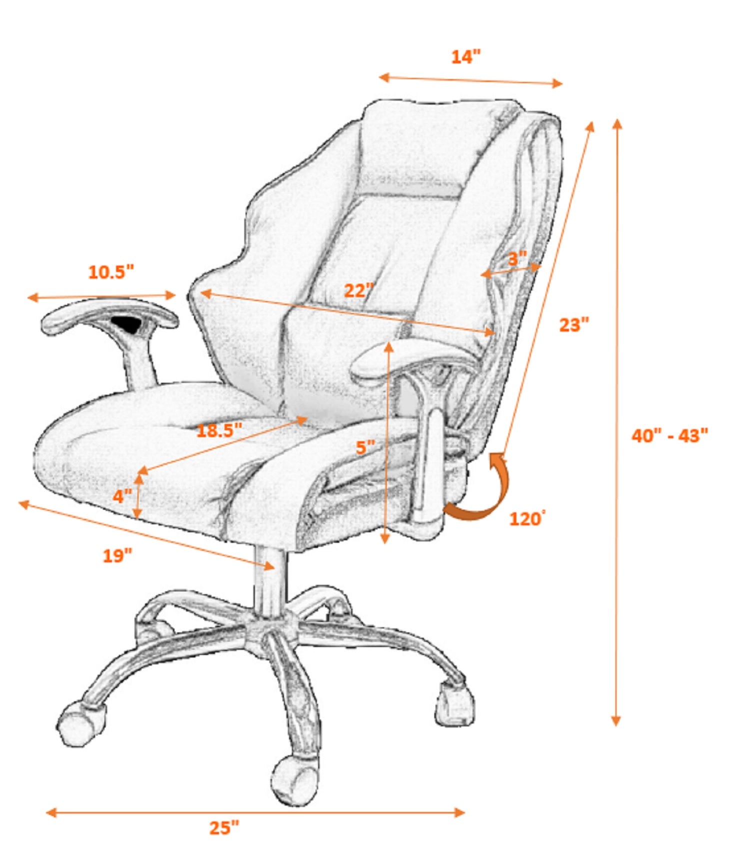 Ergonomic 310B Computer Office Chair - Black, Adjustable Height & Lumbar Support for Home & Office Workspaces - Perfect for Long Hours of Sitting, Gaming, and Remote Work