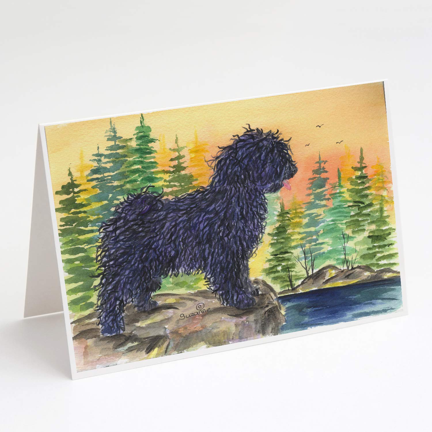 Puli Dog Greeting Cards - Pack of 8 Blank A7 Note Cards (5x7 Inches) with Envelopes | Whimsical Animal Stationery for Birthdays, Thank You Notes & Special Occasions
