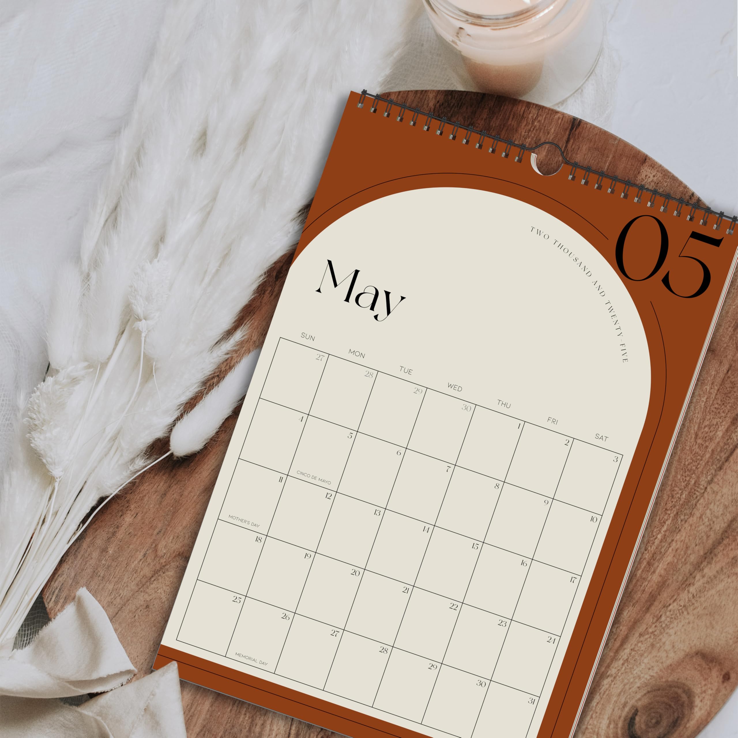 2025-2026 Aesthetic Wall Calendar | January 2025 to July 2026 | Stylish Wall Hanging Planner for Home & Office Organization | Perfect for Scheduling, Goal Tracking & Home Decor