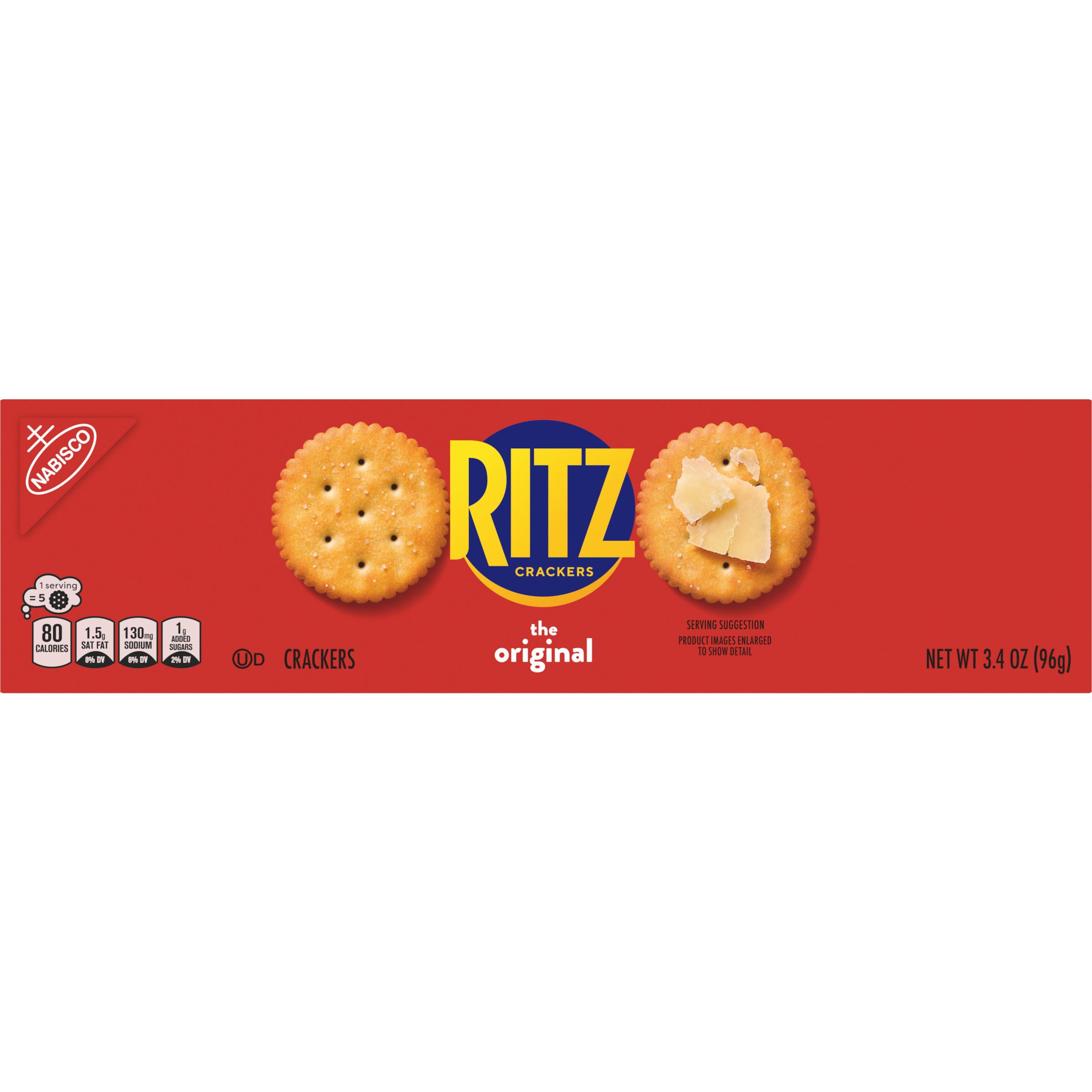 RITZ Original Crackers - Delicious Snacks for Kids & Adults - Perfect for Lunch Boxes, Parties & On-the-Go - 3.4 oz Pack (Great with Cheese, Dips & Charcuterie Boards)