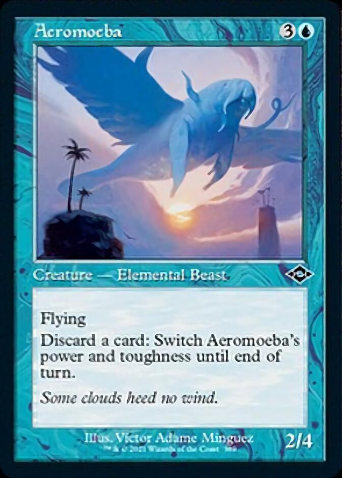 Aeromoeba Retro Foil Etched Card - Modern Horizons 2 MTG Collectible Trading Card - Perfect for Magic: The Gathering Deck Building and Collectors