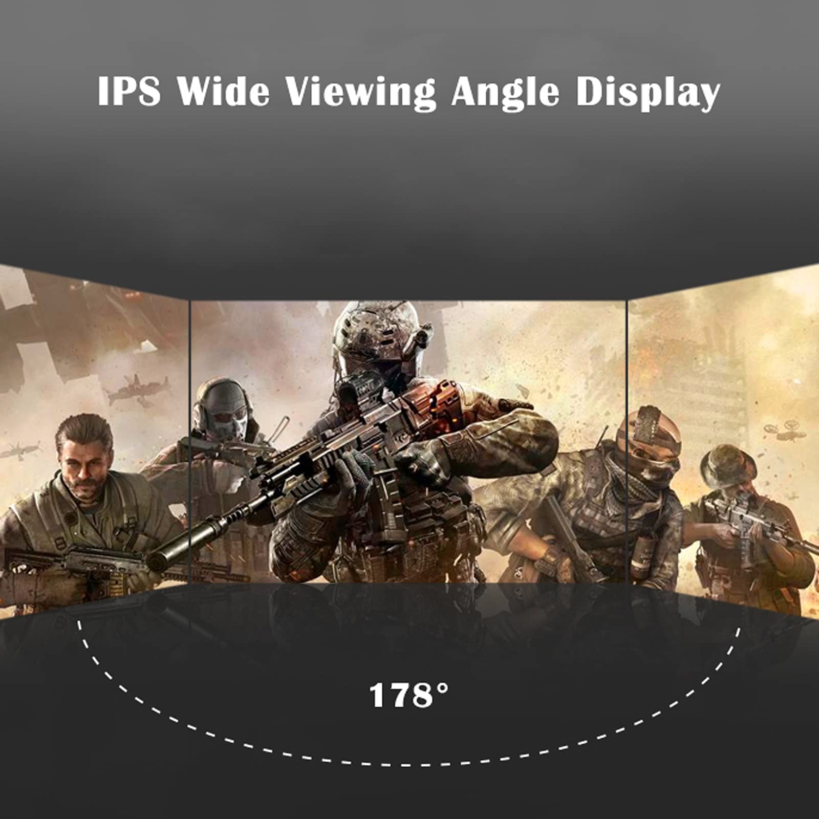 17.3'' 4K HDR Portable USB-C Monitor with Smart Cover & Dual Speakers - FHD IPS External Display for Laptop, PC, Phone, PS4, Xbox & Switch - Perfect for Gaming, Work & Travel