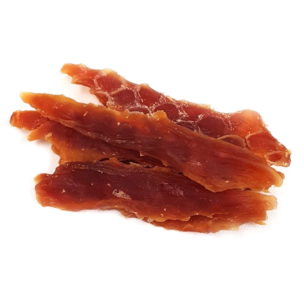 Premium Soft & Chewy Dog Jerky Treats - Duck, Chicken & Fish Flavors - Healthy, Delicious Natural Snacks for Dogs - Tender Duck Jerky Slices 1.5oz (Pack of 10) - Perfect for Training Rewards & Daily Treats