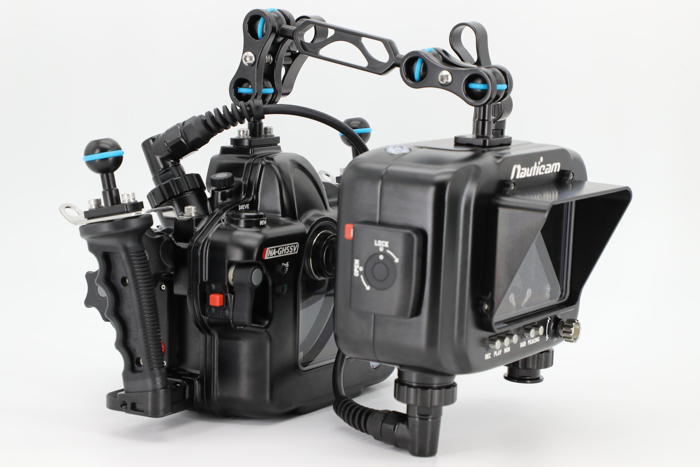 Waterproof Underwater Housing for Panasonic Lumix GH5/GH5S/GH5II Cameras - HDMI 2.0 Support - Ideal for Scuba Diving, Snorkeling & Underwater Photography