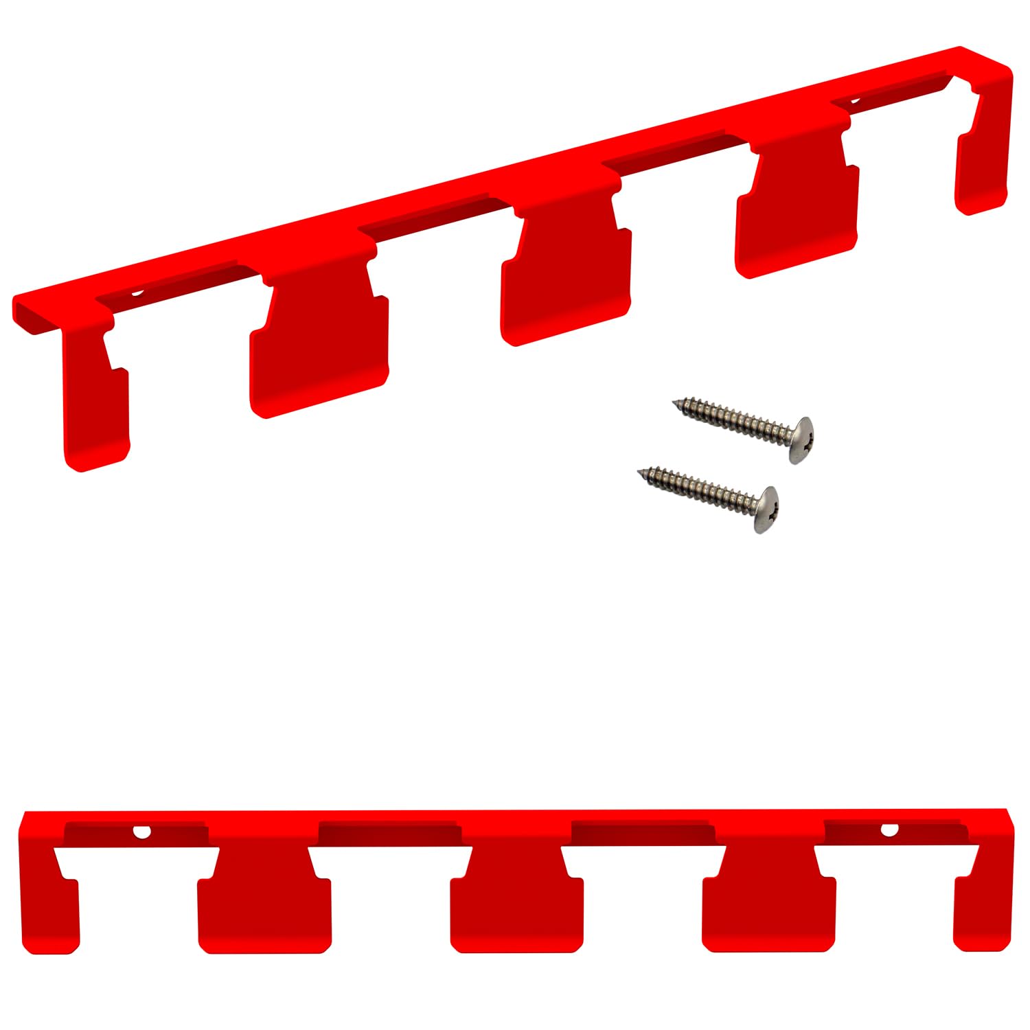 Milwaukee M18 Battery Holder Wall Mount - 4 Slot Battery Storage for M18 18V Red Batteries - Organize Work Van, Garage, Workshop & Tool Shelf - Durable & Secure Mounting Solution