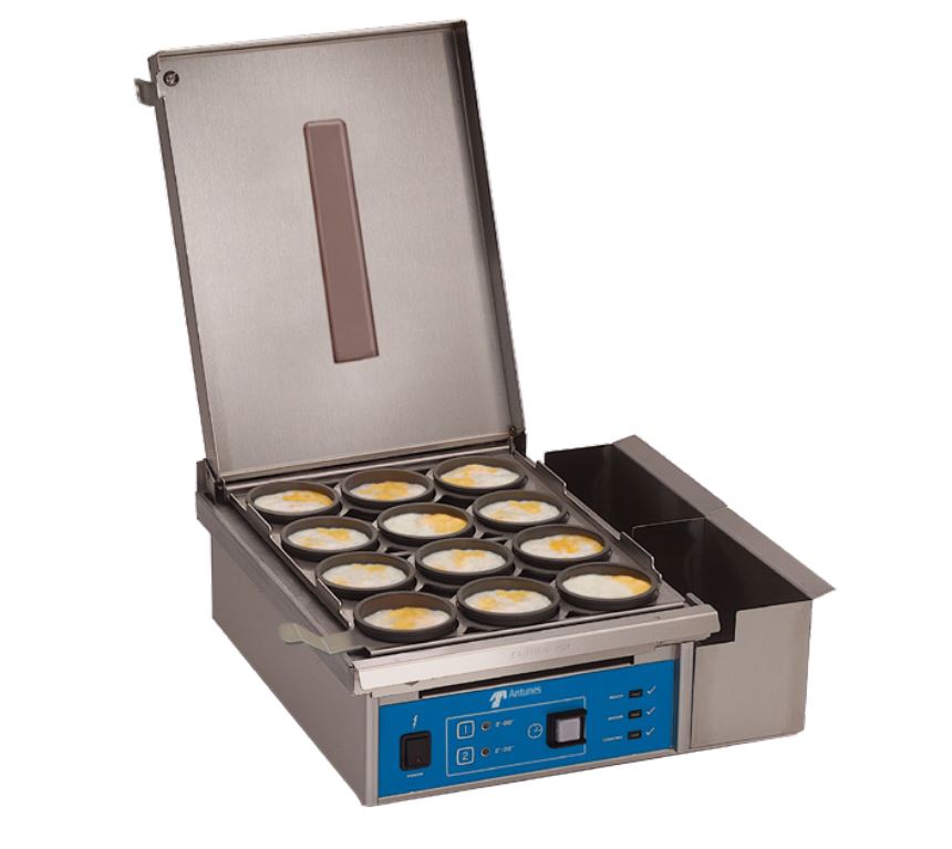 Antunes 12-Ring Egg Station - Commercial Grade 208V/240V Electric Egg Cooker for Restaurants, Diners & Breakfast Buffets