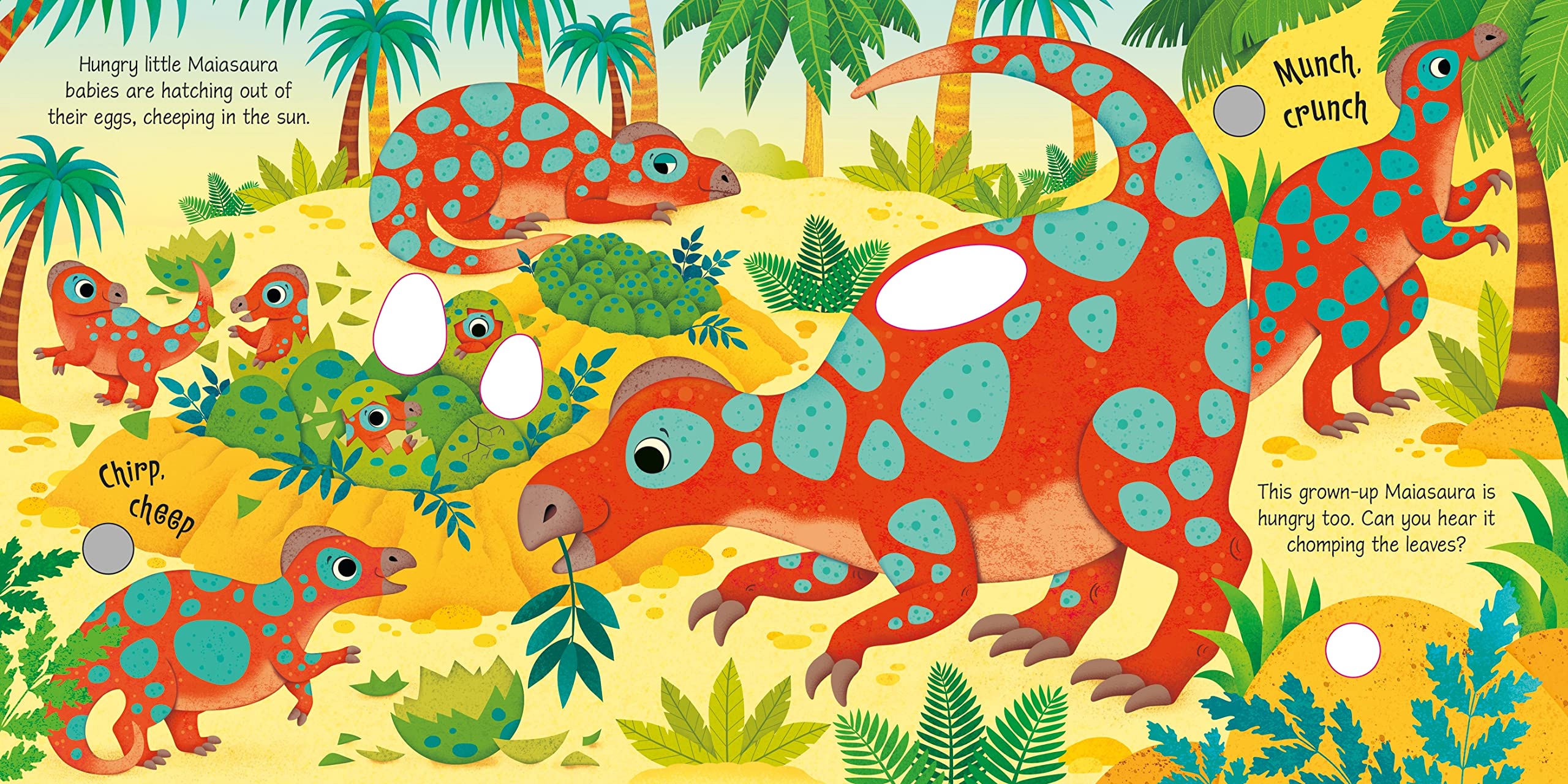 Dinosaur Sounds Book - Interactive Sound Book for Kids with Real Dino Noises | Fun Learning & Bedtime Reading