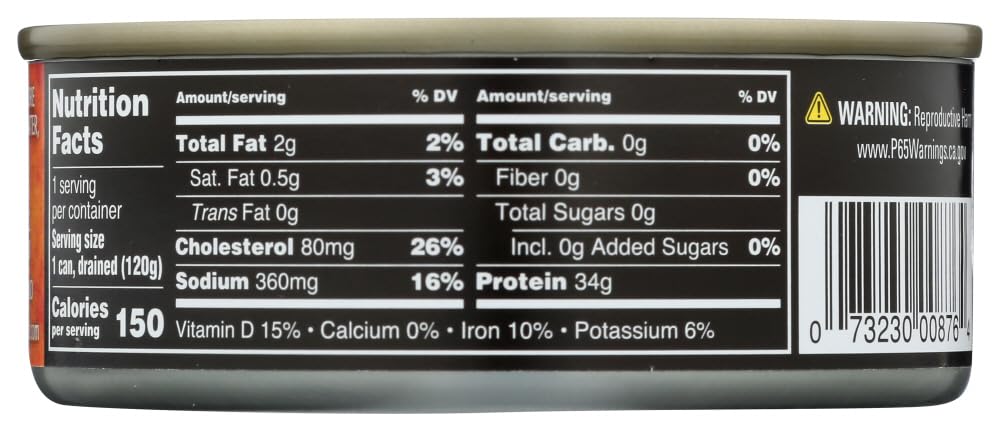 Premium Albacore Tuna in Water - 48 Pack of 5oz Cans | Wild Caught, High Protein, No Salt Added | Perfect for Salads, Sandwiches & Meal Prep