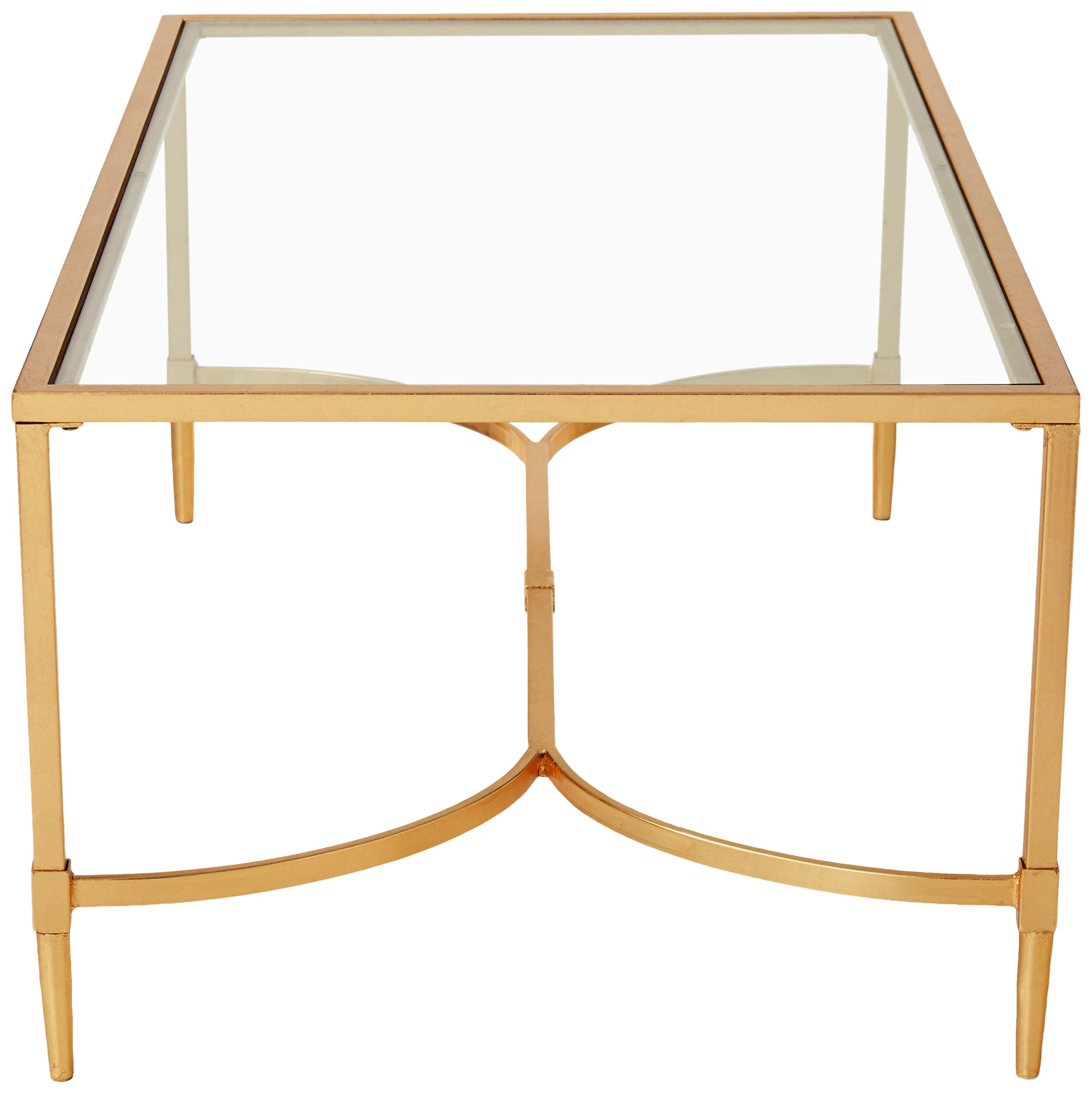 Safavieh Home Collection Antwan Gold Coffee Table - Modern Living Room Center Table for Home Decor & Entertaining